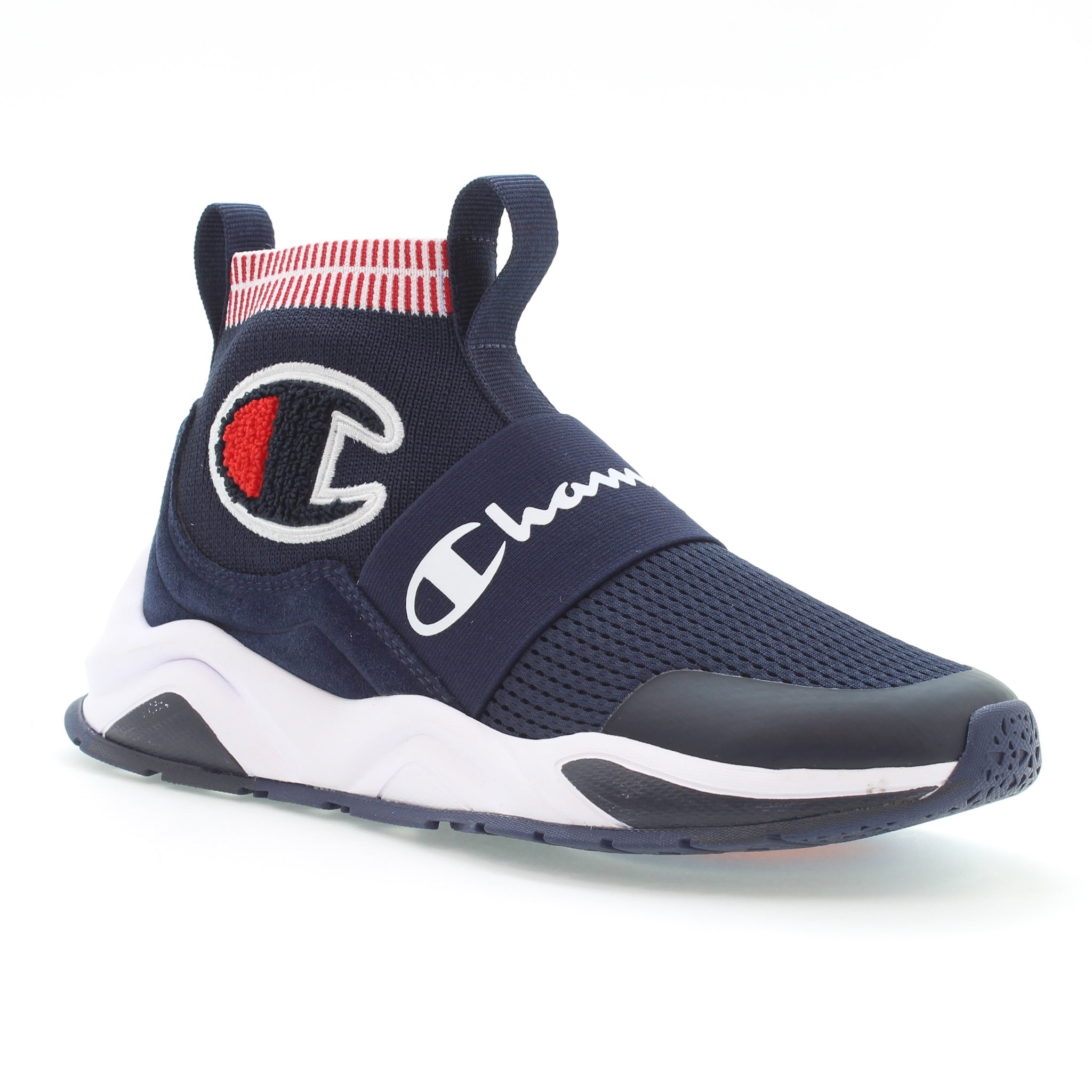 Kids' High-Top Sneakers with Stretch Knit & Cushioned Insole | Rally Pro