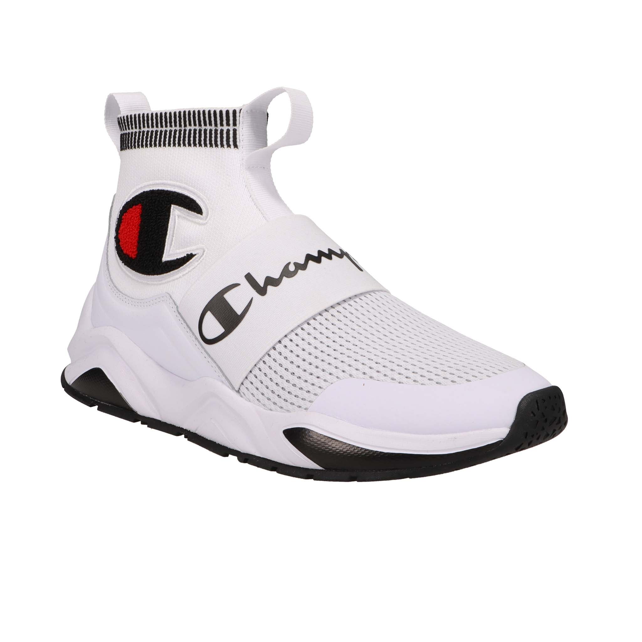 Kids' High-Top Sneakers with Stretch Knit & Cushioned Insole | Rally Pro