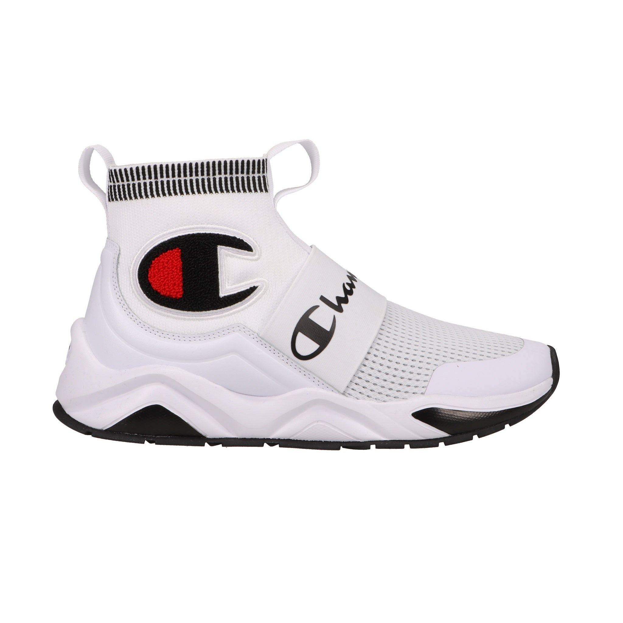 Men's High-Top Sneakers with Stretch Knit & Cushioned Insole | Meloso Rally Pro