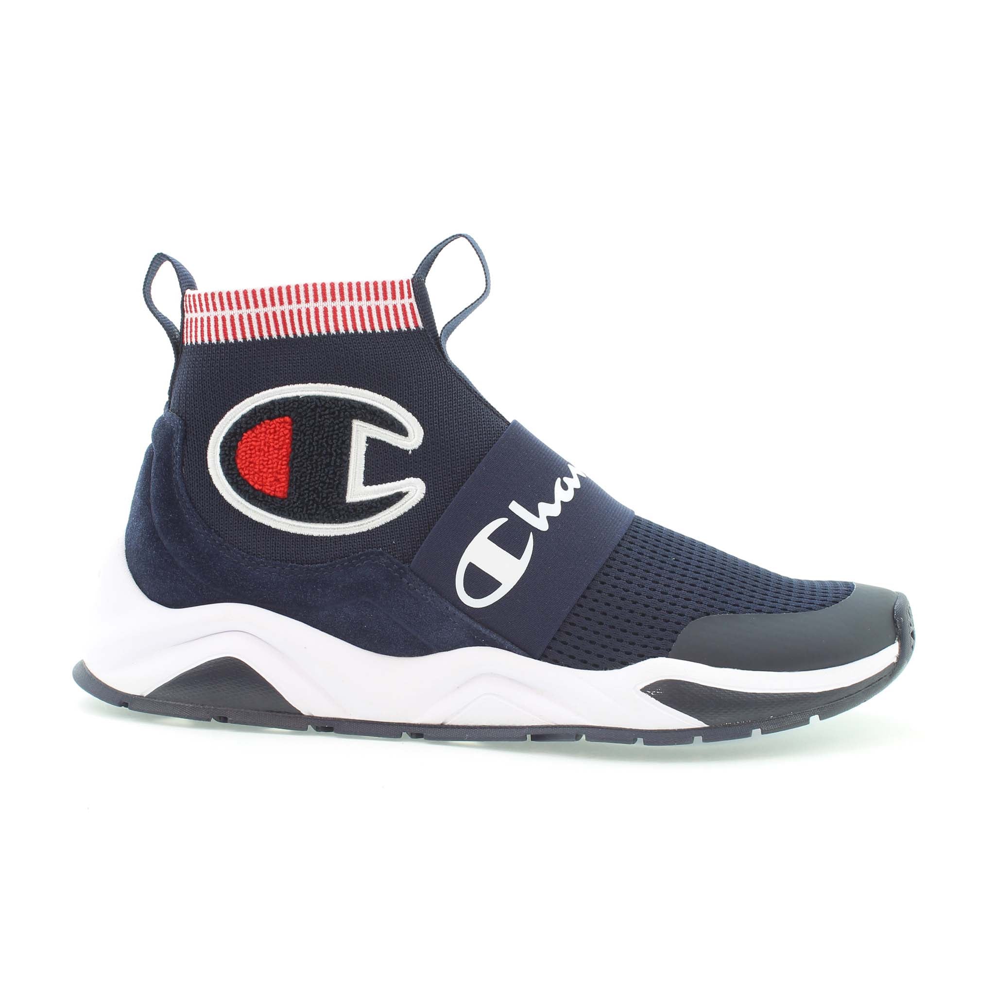 Men's High-Top Sneakers with Stretch Knit & Cushioned Insole | Meloso Rally Pro