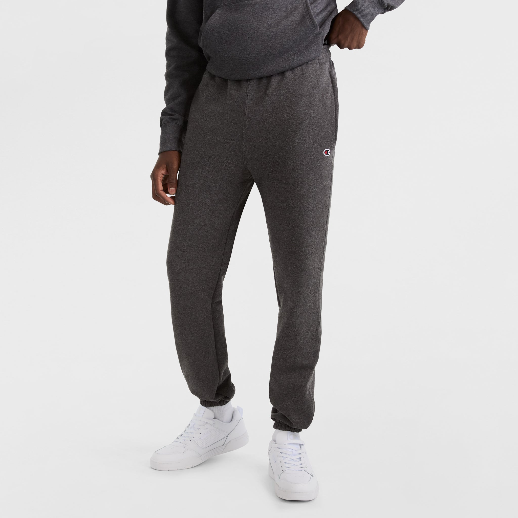 Men's Cotton Blend Sweatpants with Relaxed Hem & C Logo | Powerblend