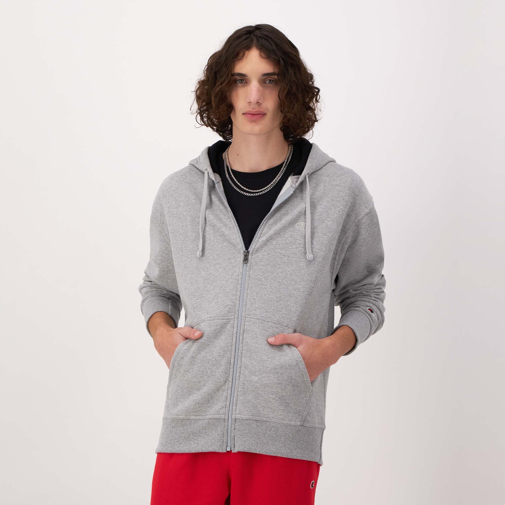 Men's Powerblend Zip-Up Hoodie with Fleece Lining | Champion
