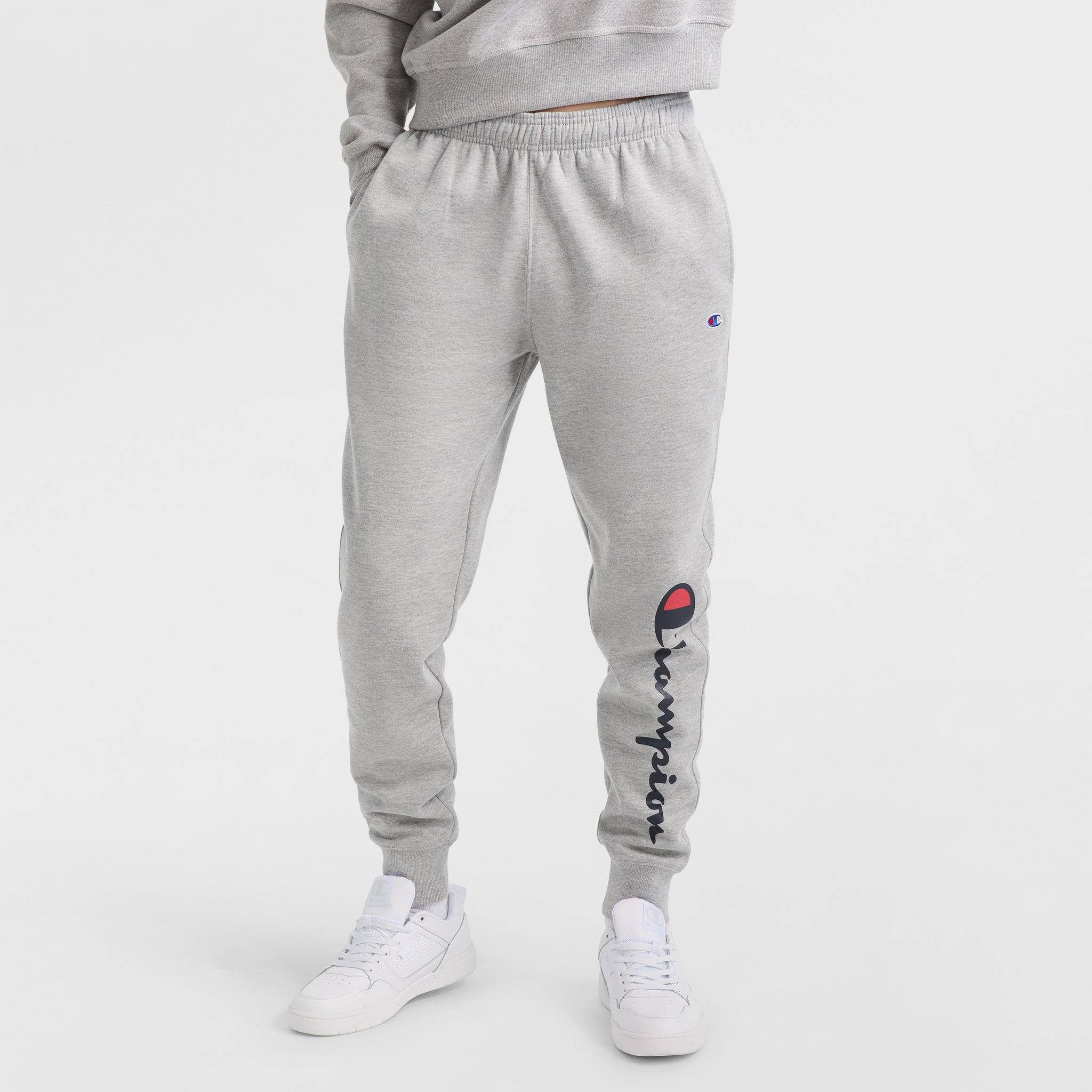 Men's Cotton Blend Joggers with Adjustable Waist & Side Pockets | Champion