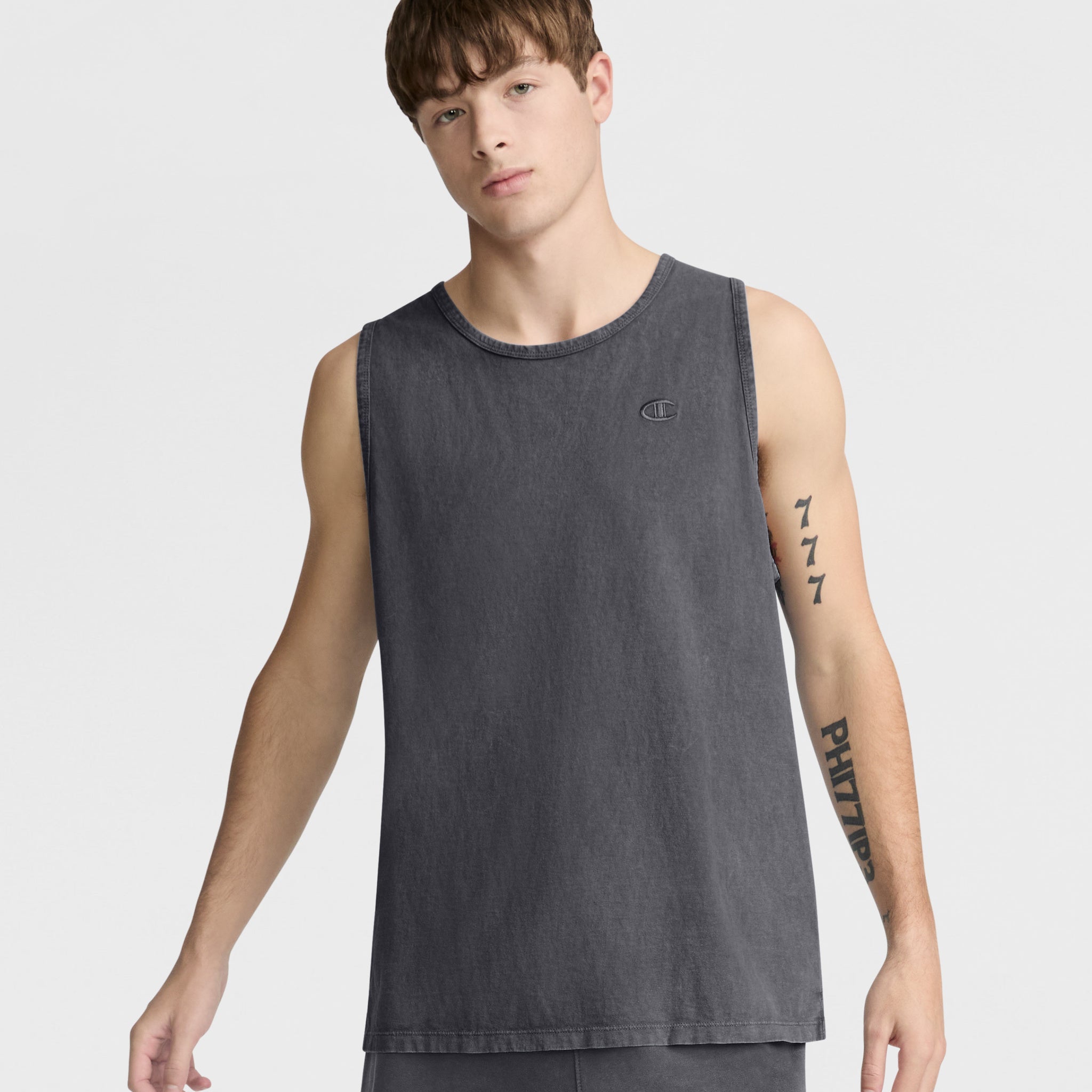 Vintage Wash Men's Tank Top with Embroidered Logo | Champion
