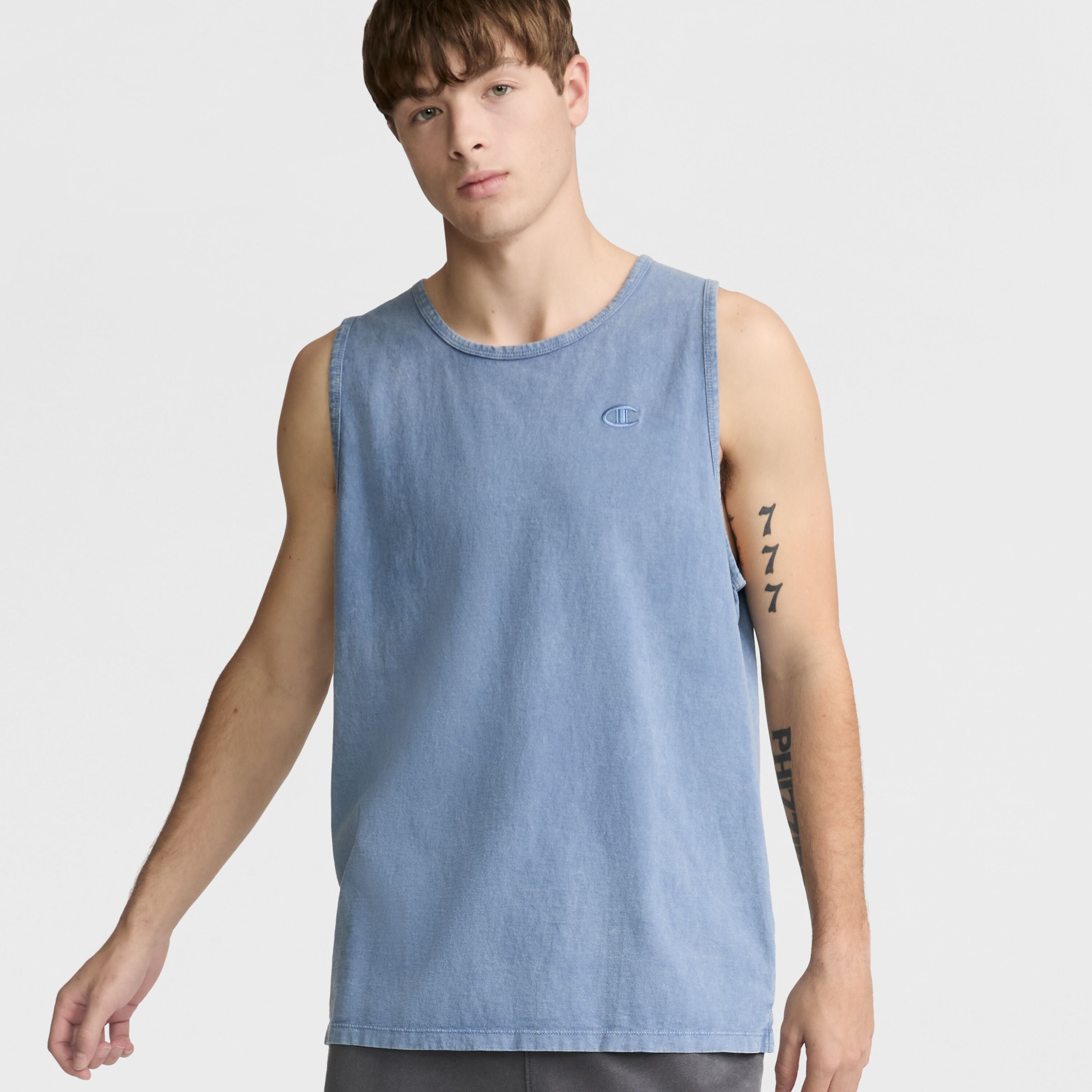 Vintage Wash Men's Tank Top with Embroidered Logo | Champion