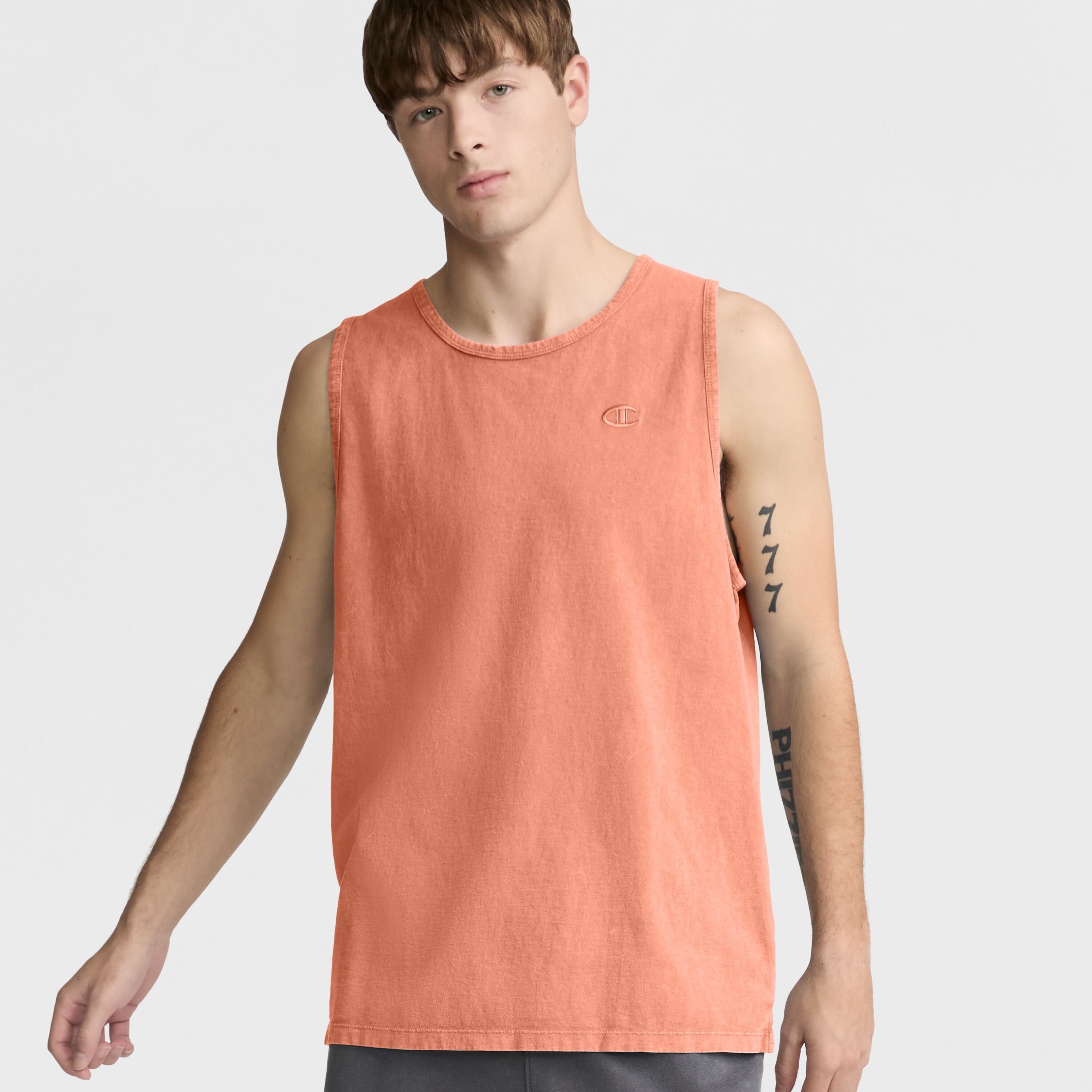 Vintage Wash Men's Tank Top with Embroidered Logo | Champion