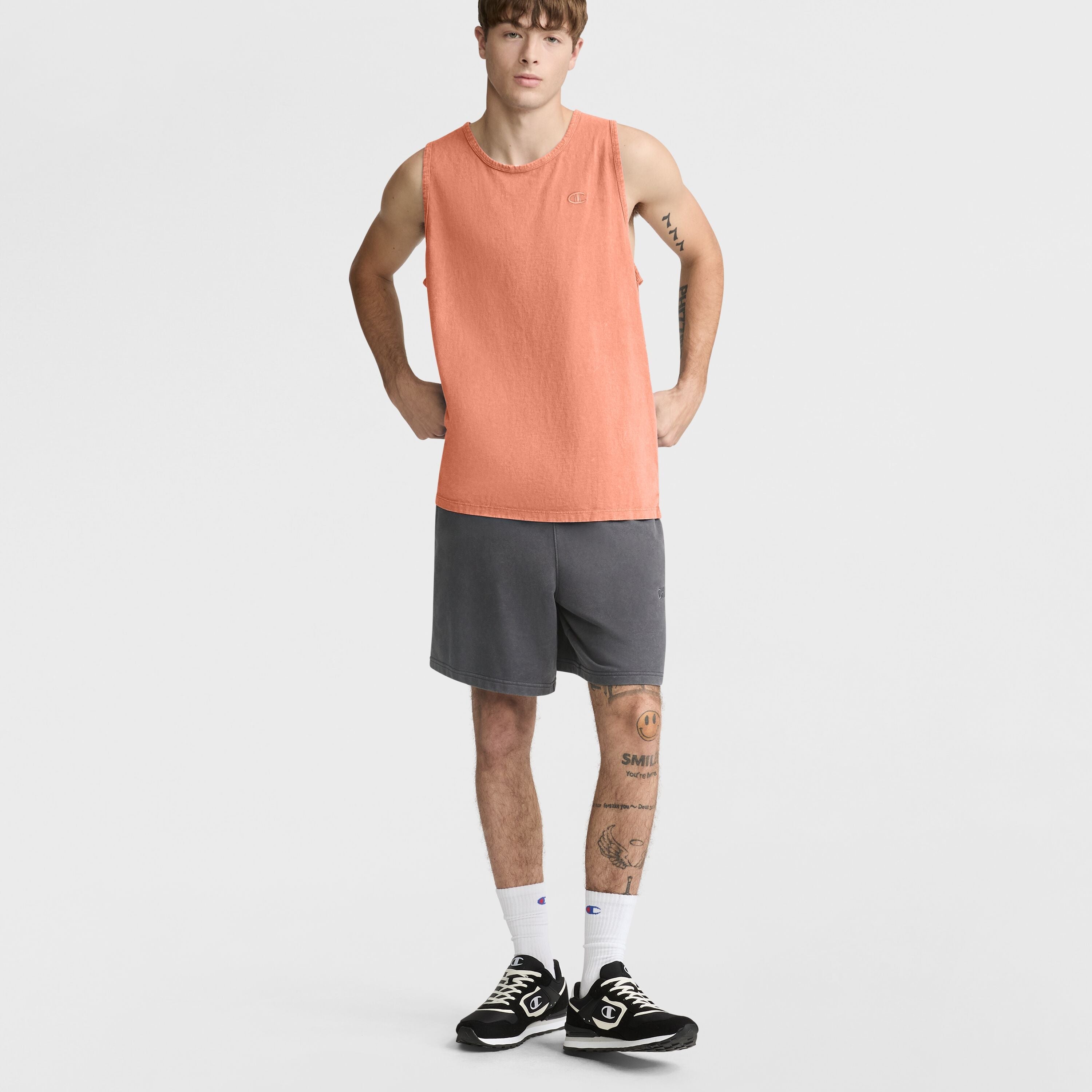 Vintage Wash Men's Tank Top with Embroidered Logo | Champion