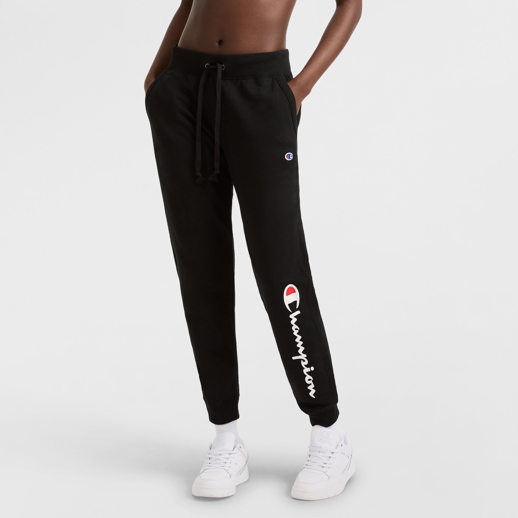 Women's Fleece Joggers with Adjustable Waist & Side Pockets | Powerblend