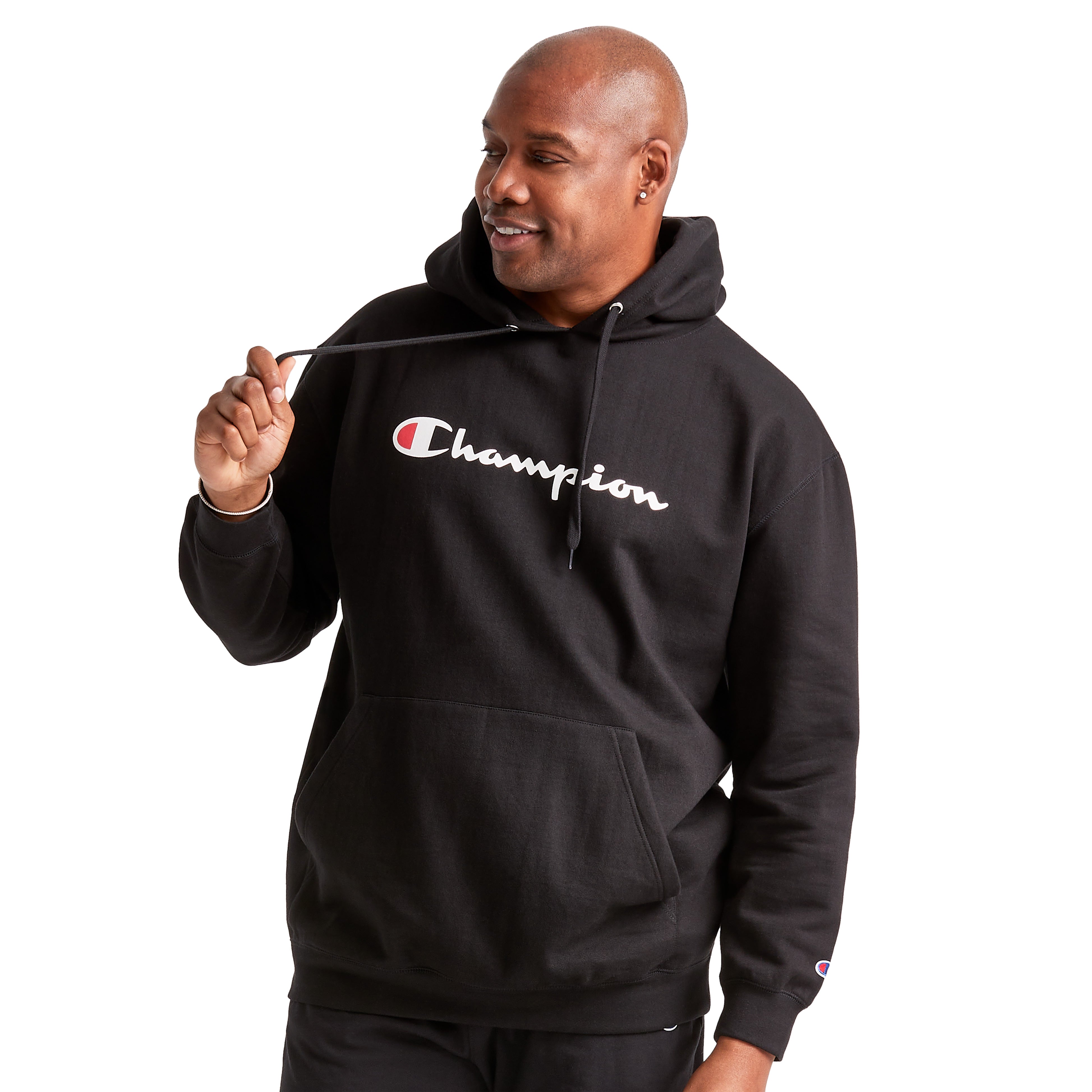 Men's Big & Tall Fleece Hoodie with Adjustable Hood | Powerblend