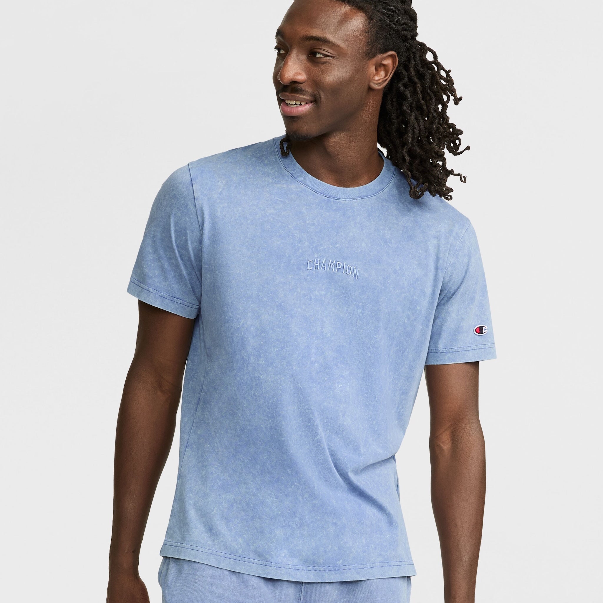 Vintage Wash Men's T-Shirt with Ribbed Collar | Champion